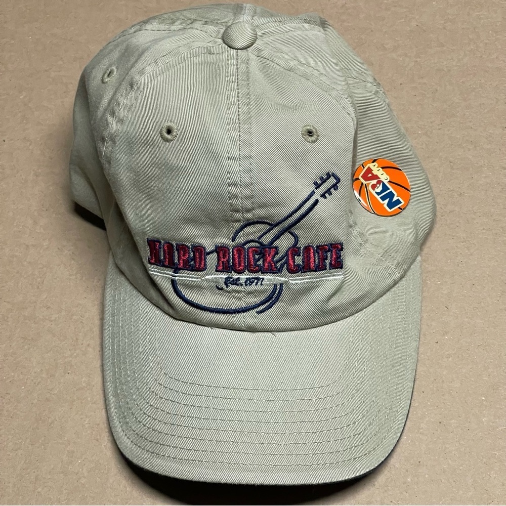 Hard Rock Cafe Beige Cap with Blue and Red Embroidery - Picture 2 of 7